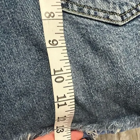 Free People We The Free Harvey
Distressed Blue Denim Jean Mini Skirt 26 - Picture 14 of 14